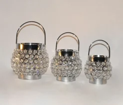 DecoStar™ Real Crystal Hanging Candle Holder - SM