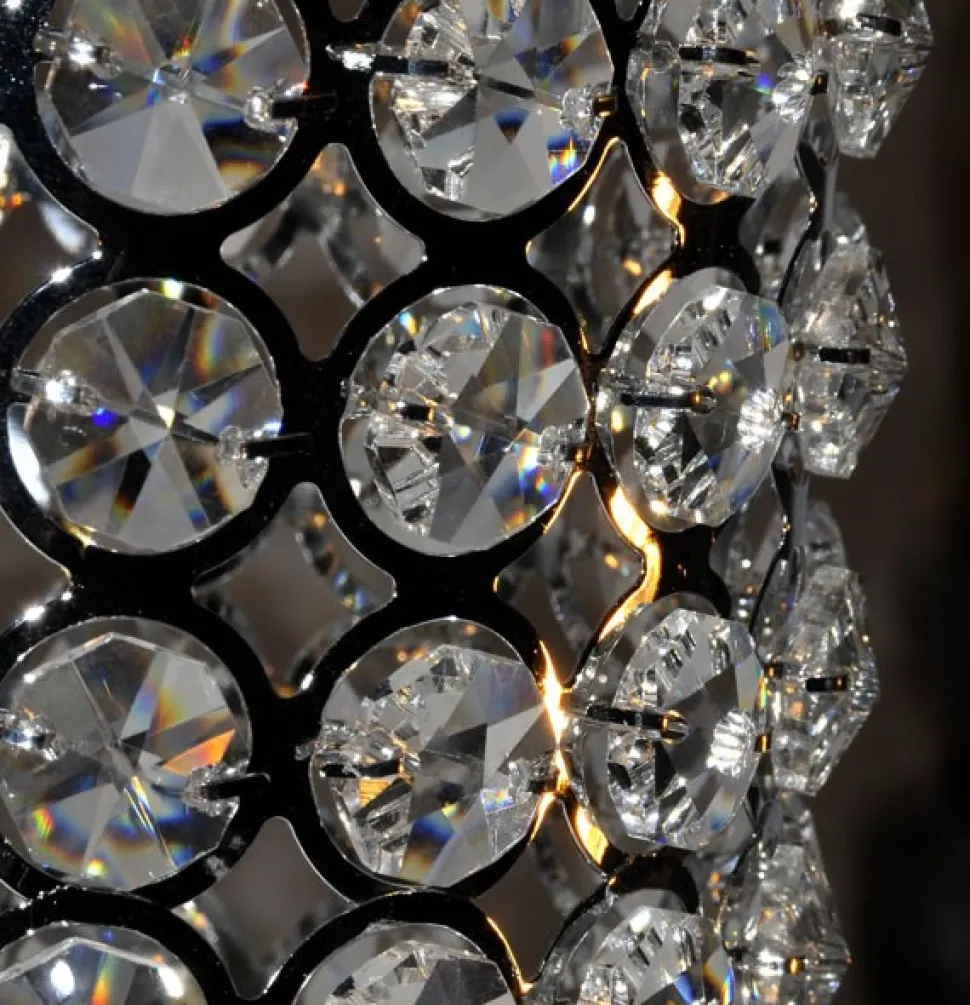 DecoStar™ Real Crystal Hanging Candle Holder - LG