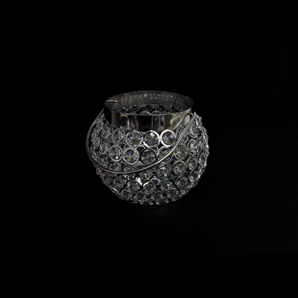 DecoStar™ Real Crystal Hanging Candle Holder - LG