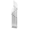Decostar™ Rectangular Twelve Arm Cluster Candle Holder 54" - Silver