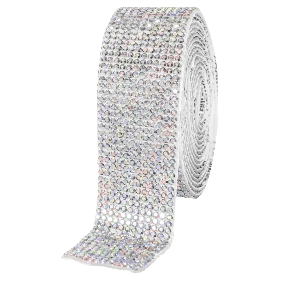 Decostar™ Rhinestone Diamond Adhesive Strips 1.06" - White Iridescent