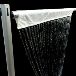 DecoStar™ Satin Top Rod Pocket 12ft. Jewel Crystal Iridescent Diamond Cut Curtain