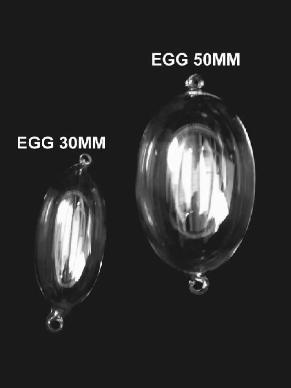 DecoStar™ Set of 6 30mm Egg Shaped Glass Globe Hanging Decor