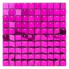 Decostar™ Shimmer Wall Panels w/ Black Backing & Square Sequins - 24 Tiles - Fuchsia