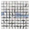 Decostar™ Shimmer Wall Panels w/ Black Backing & Square Sequins - 24 Tiles - Glitter Holographic