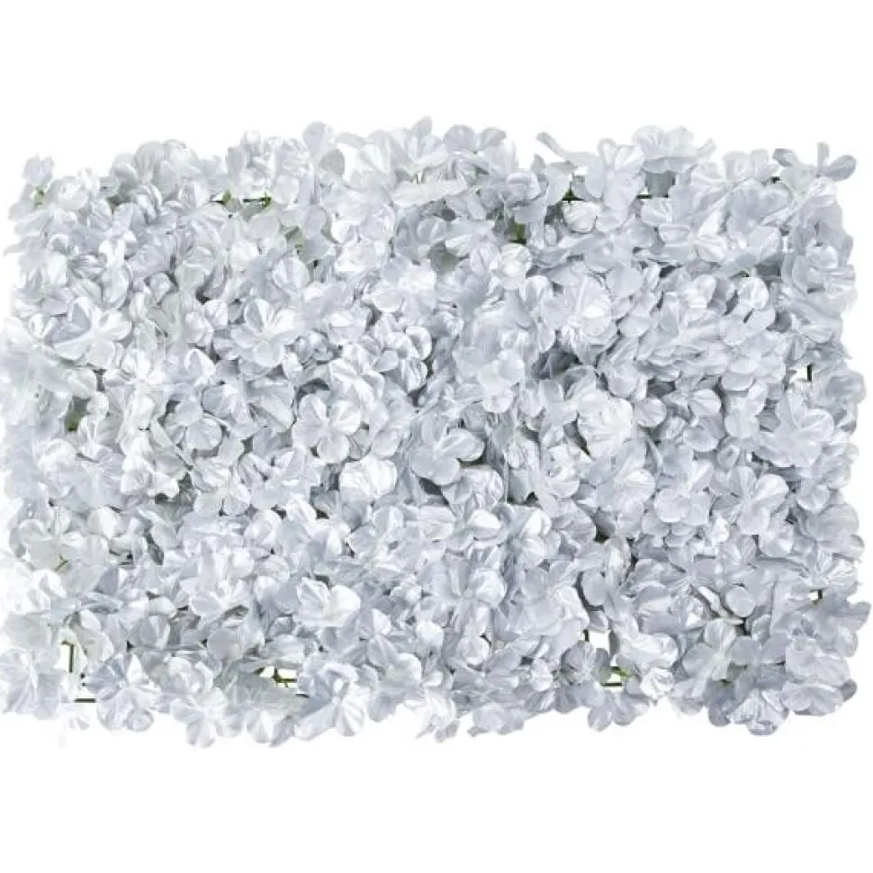 Decostar™ Silver Artificial Flower Mat 24"