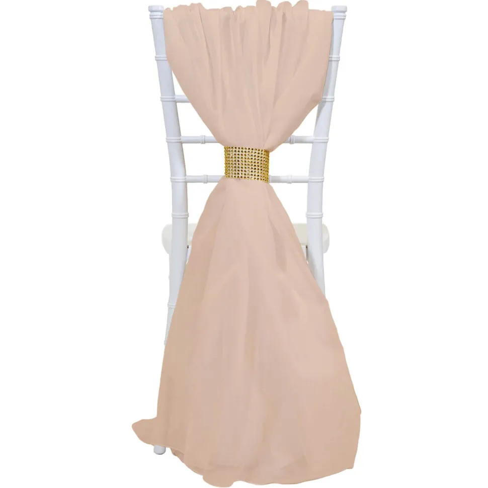 DecoStar™ Single Piece Simple Back Chair Accent - Soft Pink/Blush