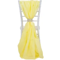 DecoStar™ Single Piece Simple Back Chair Accent - Butter Yellow