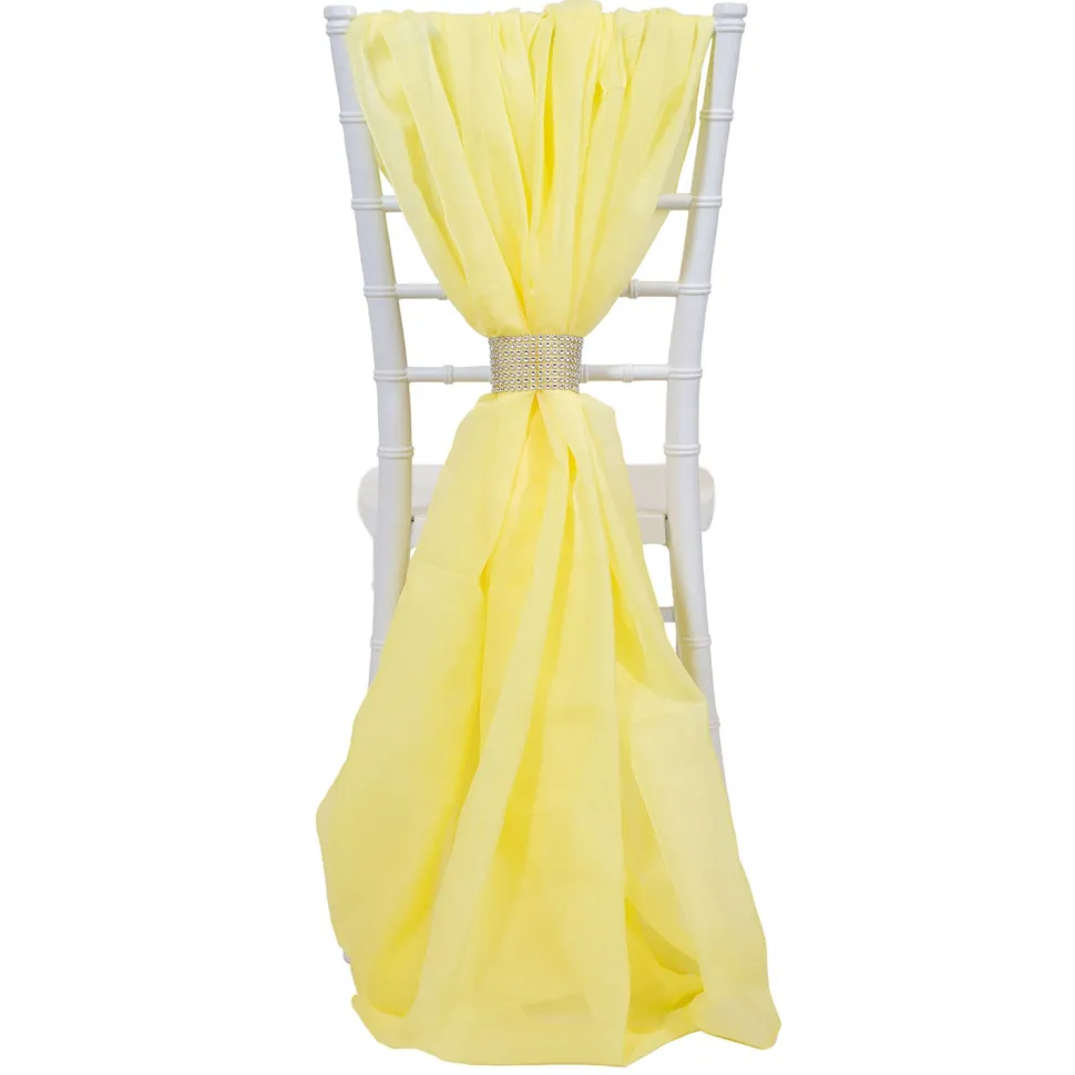 DecoStar™ Single Piece Simple Back Chair Accent - Butter Yellow