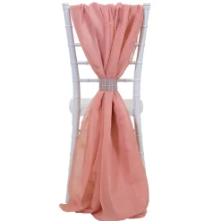DecoStar™ Single Piece Simple Back Chair Accent - Dusty Rose