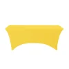 Decostar™ Spandex Rectangle Table Covers 8ft - Yellow