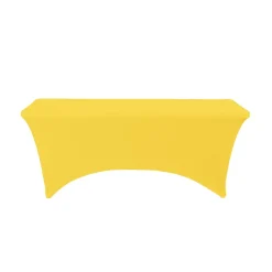 Decostar™ Spandex Rectangle Table Covers 8ft - Yellow