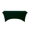 Decostar™ Spandex Rectangle Table Covers 8ft - Forest Green