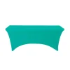 Decostar™ Spandex Rectangle Table Covers 8ft - Turquoise