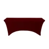 Decostar™ Spandex Rectangle Table Covers 6ft - Burgundy