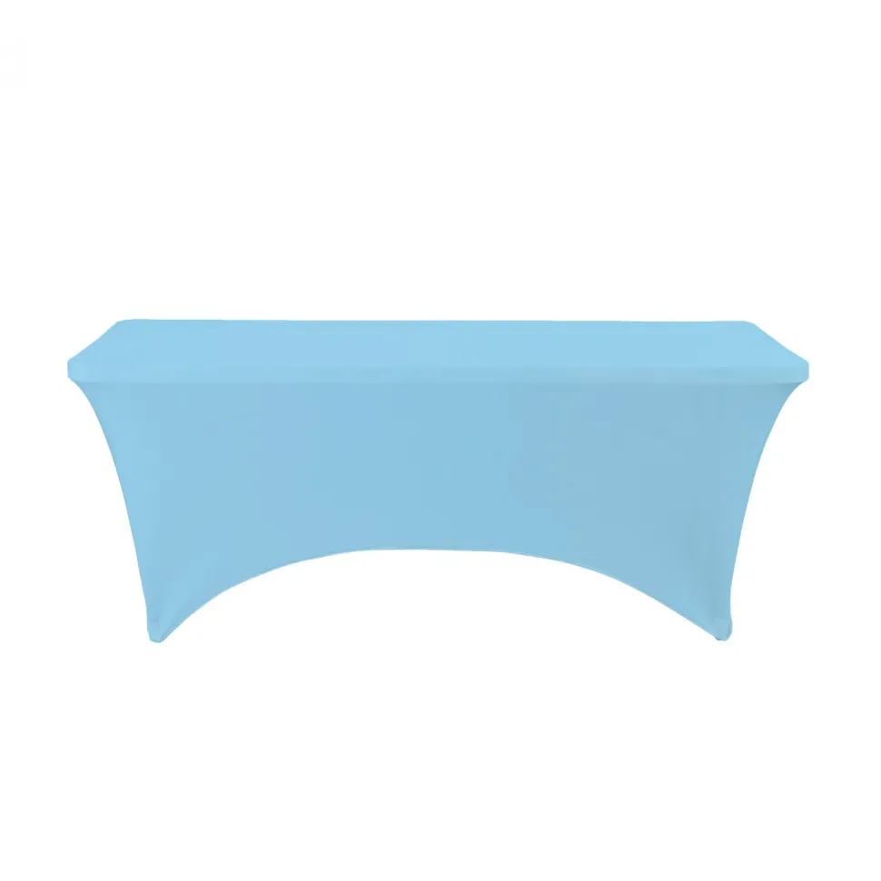 Decostar™ Spandex Rectangle Table Covers 6ft - Blue