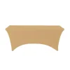 Decostar™ Spandex Rectangle Table Covers 6ft - Champagne