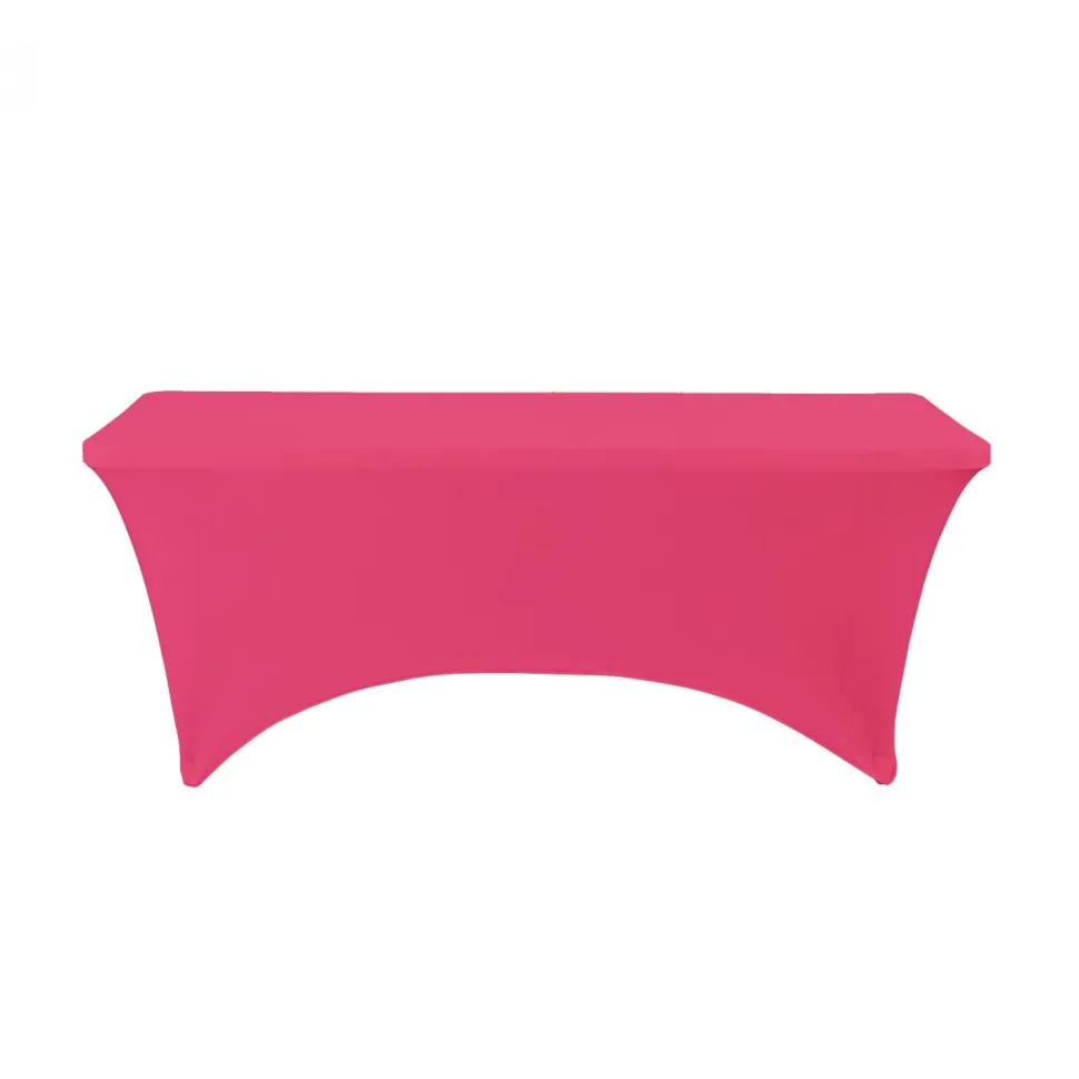 Decostar™ Spandex Rectangle Table Covers 6ft - Magenta