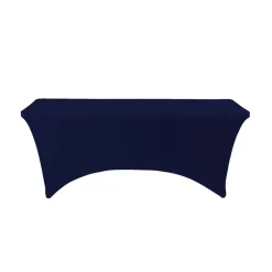 Decostar™ Spandex Rectangle Table Covers 6ft - Navy