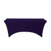 Decostar™ Spandex Rectangle Table Covers 6ft - Purple