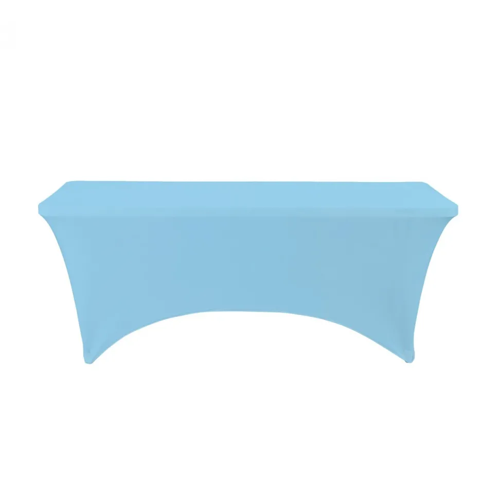 Decostar™ Spandex Rectangle Table Covers 8ft - Blue
