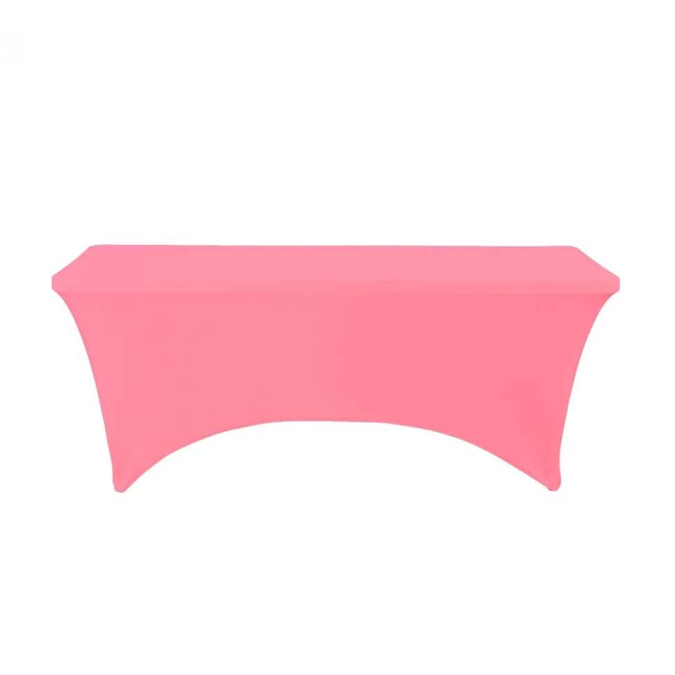 Decostar™ Spandex Rectangle Table Covers 8ft - Pink
