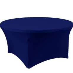 Decostar™ Spandex Round Table Cover 72" - Royal Blue