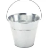 Decostar™ Tin Metal Pail Bucket - 6 Pieces - Silver