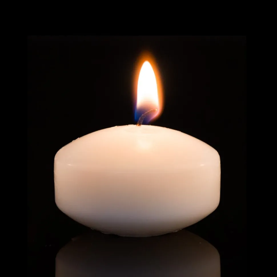 Decostar™ Unscented Floating Candles - 48 Pieces - 2" - Ivory