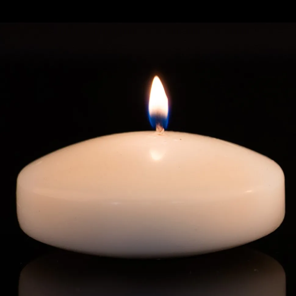 Decostar™ Unscented Floating Candles - 48 Pieces - 3" - Ivory
