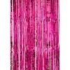 Decostar™ Value Metallic Foil Fringe Curtain 96" - Fuchsia