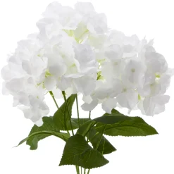 Decostar™ 18" White Artificial Hydrangea Bouquet