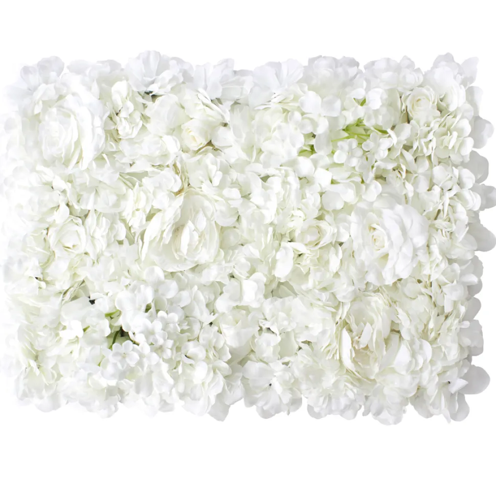 Decostar™ White Artificial Mixed Flower Mat