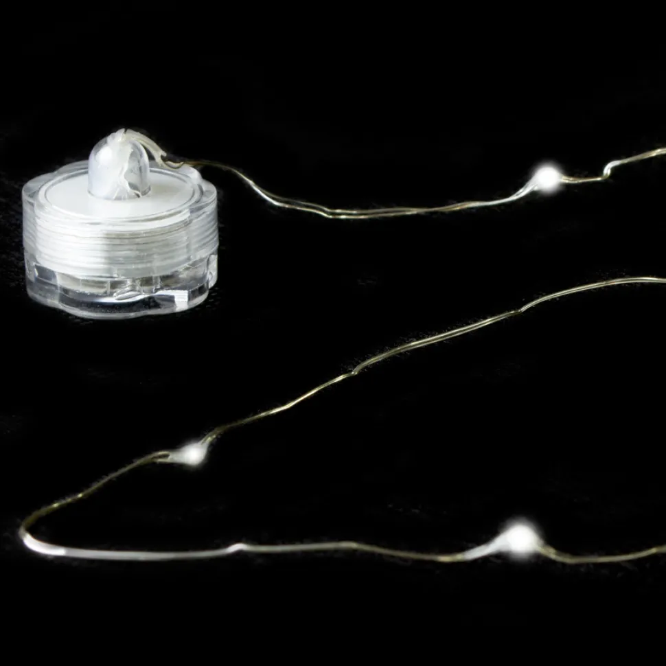 Decostar™ White LED Light Wire Waterproof 20bulbs - 24 Pieces