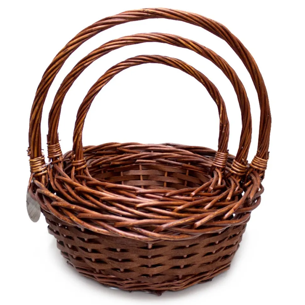 Decostar™ Wicker Baskets 3pc/set - Brown