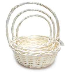 Decostar™ Wicker Baskets 3pc/set - White