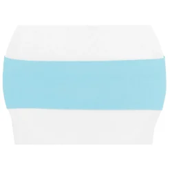 DecoStar™ 5" Wide Spandex Chair Band - Baby Blue - 10 PACKS