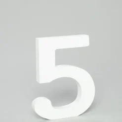 Decostar™ Wood Number 5 - 5"- 24 Pieces