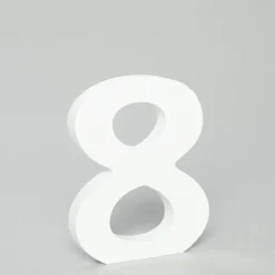 Decostar™ Wood Number 8 - 5"- 24 Pieces