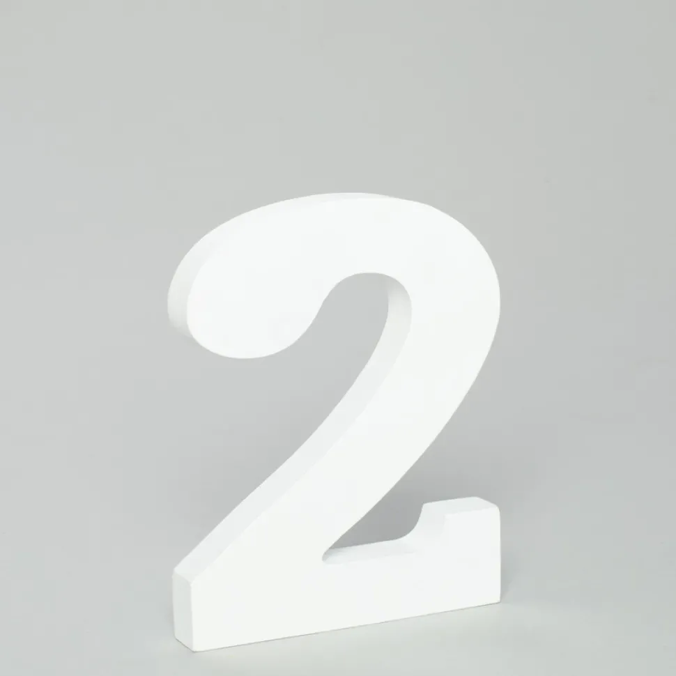 Decostar™ Wood Number 2 - 5"- 24 Pieces