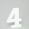 Decostar™ Wood Number 4 - 5"- 24 Pieces