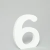 Decostar™ Wood Number 6 - 5"- 24 Pieces