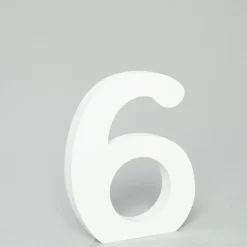 Decostar™ Wood Number 6 - 5"- 24 Pieces