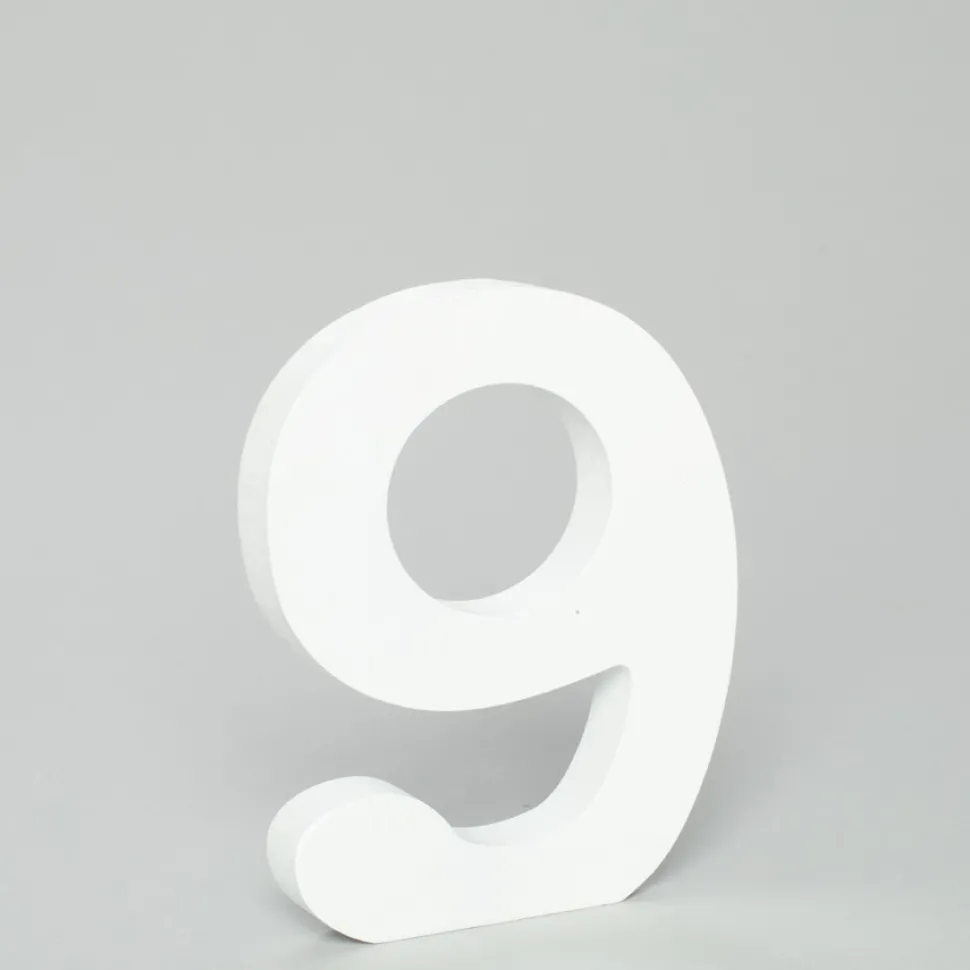 Decostar™ Wood Number 9 - 5"- 24 Pieces