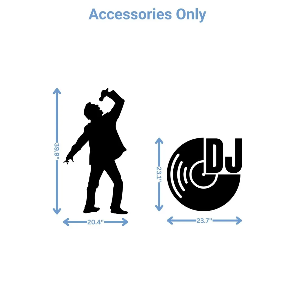 DJ Music Party Foam Core Birthday Backdrop Kit by PopScene™