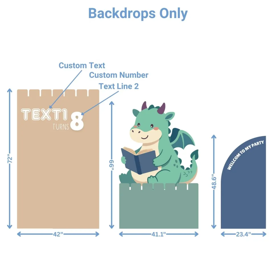 Dragons 2 Foam Core Birthday Backdrop Kit by PopScene™