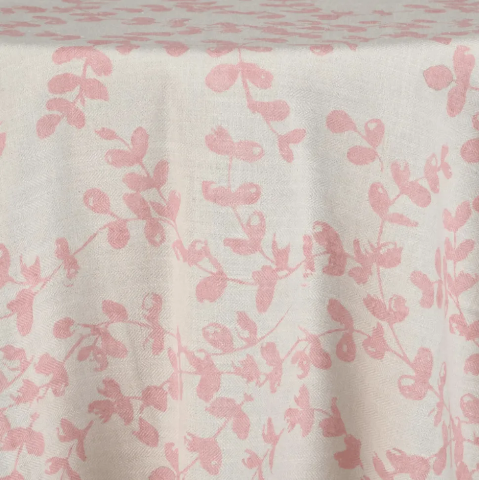 Dusty Rose Portofino Jacquard Tablecloth - Multiple Size Options