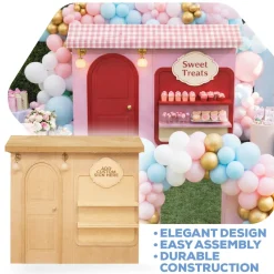 3D Wood Storefront Pop-Up Display – 8ft Wide (Style A) | Customizable — FORMA™