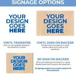3D Wood Storefront Pop-Up Display – 4ft Wide (Style B) | Customizable — FORMA™