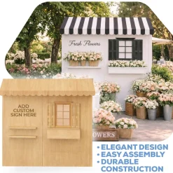 3D Wood Storefront Pop-Up Display – 8ft Wide (Style B) | Customizable — FORMA™